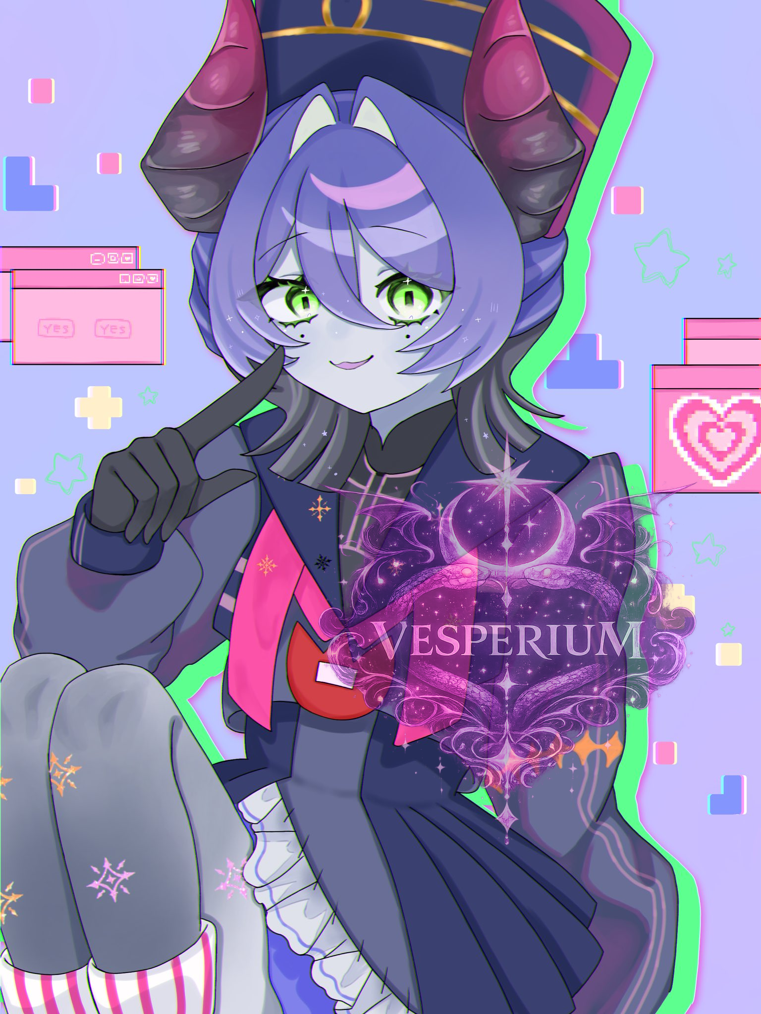 ファンアート 14 ねむいねむ